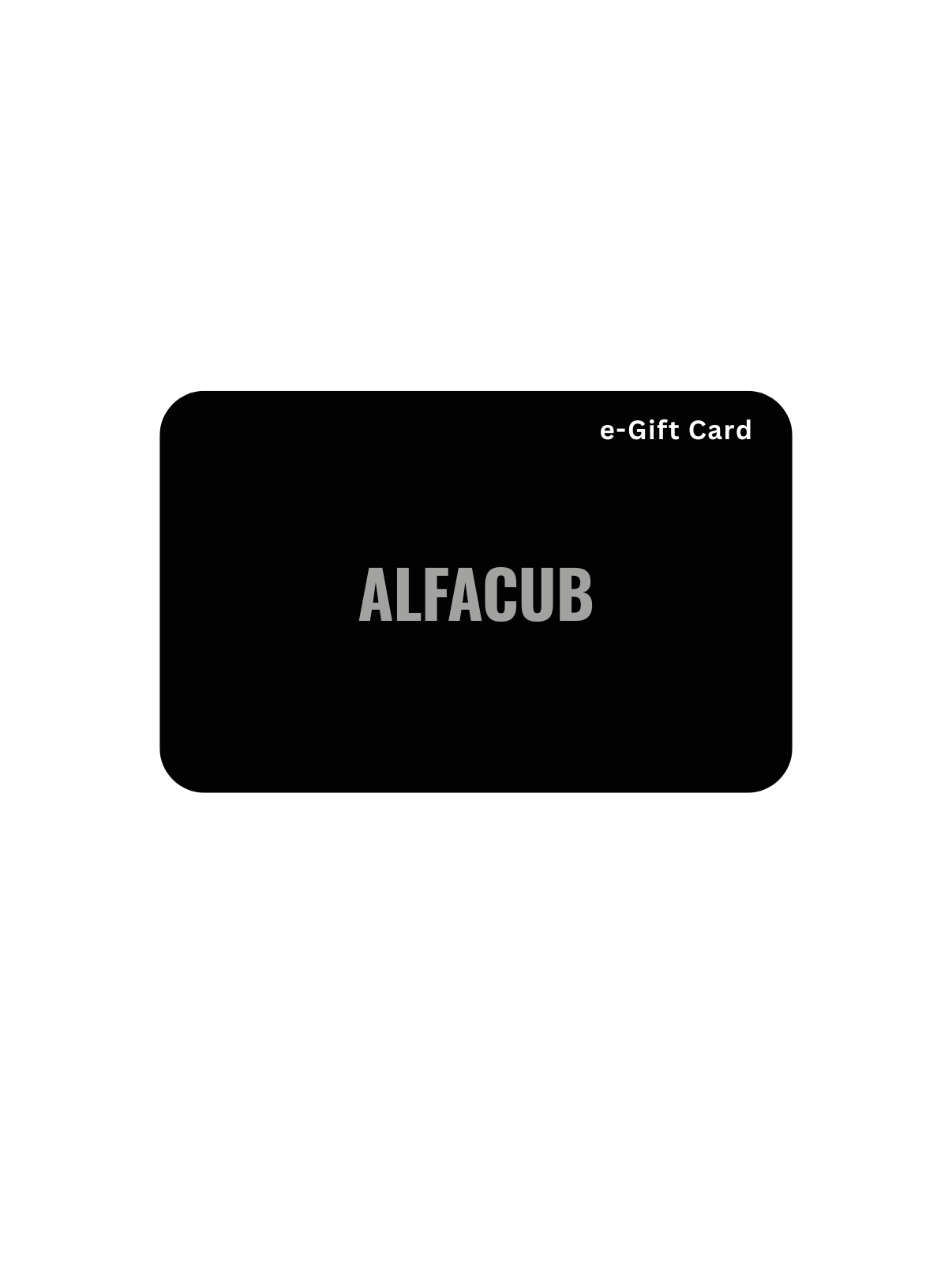 Carte-cadeau électronique Alfacub